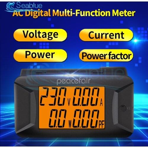 PZEM-026 PZEM-028 AC 40-400V 0-100A Digital Multimeter Voltage Current Power Meter Electrical Instrument Power Factor Meter