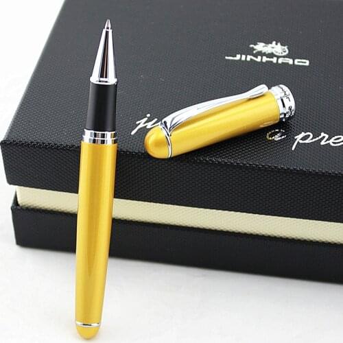 Jinhao 750 Gold and Silver 15 colours Rollerball Pen High Quality luxury office school Stationery material supplies Full metal