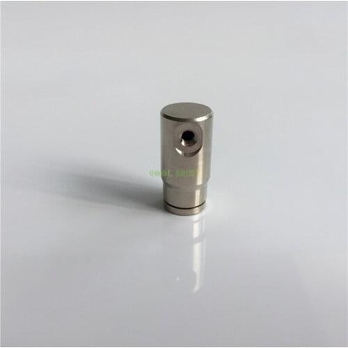 H124 Brass cap end Stoppers 3/8'' plug with one nozzle hole seat 10/24UNC quick fitting for Garden plant misting system 5pcs/lot