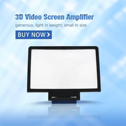 8.2 inches Mobile Phone Screen Magnifier Eyes Protection Display 3D Video Screen Amplifier Folding Enlarged Expand Stand Holder