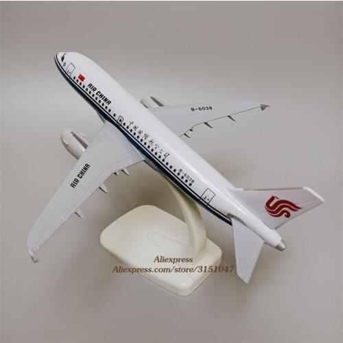 NEW 18cm Air China Airlines Airbus 319 A319 B-6038 Airlines Airplane Model Air Plane Alloy Metal Scale Diecast Aircraft Toy