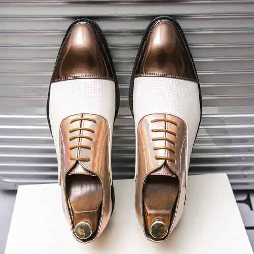 Newvintage personalized fashion mens shoes formal dress casual shoes business wedding casual shoes Classic Leather Mens shoes