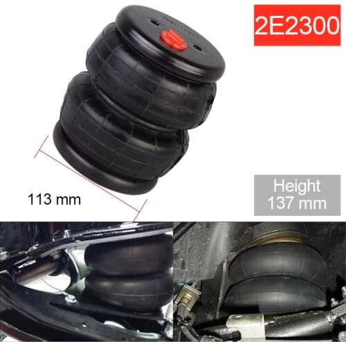 Air ride Springs suspension 2E2300 2300Ib double convoluted rubber spring Air Single Port 1/2"npt for truck axle