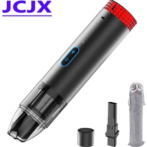 Portable Car Vacuum Cleane Wireless 4000Pa Handheld Vacuum Cleaner for Car Rechargeable Lightweight Home Wet Dry with LED