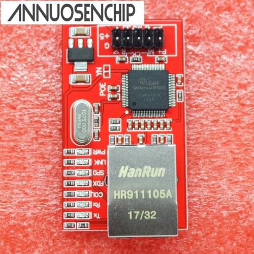 Mini W5100 LAN Ethernet Shield Network Board Module For Arduino R3 W5100 3.3V Compatible For Arduino Ethernet UNO Mega 2560