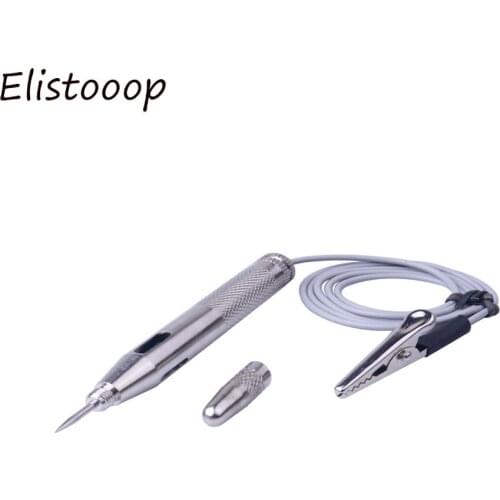 DC 6V 12V 24V Copper Probe Light System Test Probe Lamp Auto Car Light Circuit Tester Lamp Voltage Test Pen Detector Copper