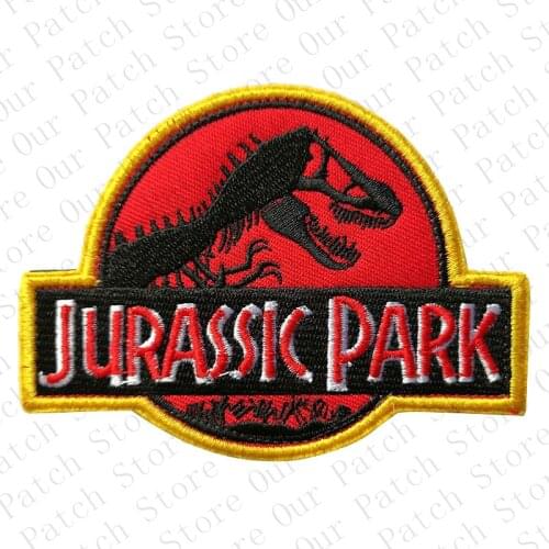 Jurassic Park Military Army Tactical Embroidery Patches For Clothes Clothing Emblem Appliques Badges Sewing Accessories