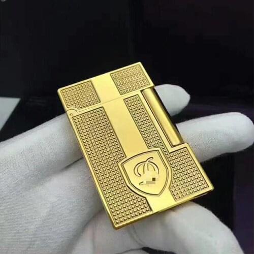 100% brand new retro DuPont bright sound lighter Seiko manufacture windproof copper body cigarette lighter with box