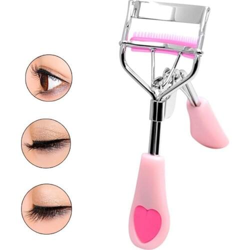 1Pcs Eyelash Curler Eyelash Cosmetic Makeup Eyelash Curling Eyelashes Tool Wide Angle Eyelash Carbon Steel Brush Comb Curler