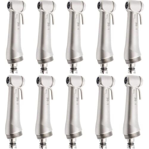 10 Sets Contra Angle Head Set Fit Dental Low Speed Handpiece 20:1 Reduction Implant Surgery Contra Angle Handpiece