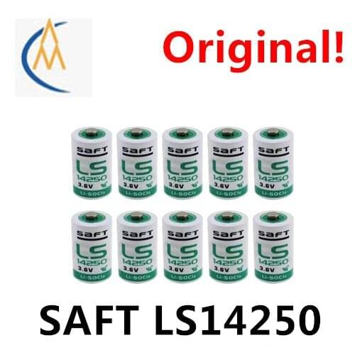 10 PCS LSG Electric Meter Water Meter Battery LS14250 ER14250 ER1/2 AA 3.6V Lithium Battery for SAFT Primary battery LONG LIfe
