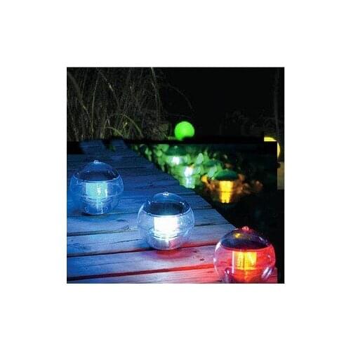 10pcs/lot Multi Color Garden Swimming Pond Lake Ball Solar Powered LED Floating Light Lamp