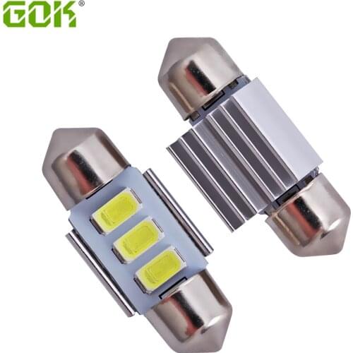 12V 100pcs/lot festoon 31mm Dome Festoon 3SMD 5630 5730 31mm LED CANBUS Car Interior Reading License plate light No Error white