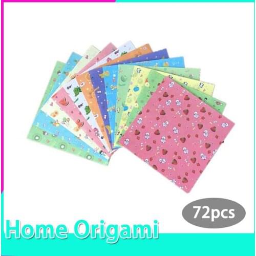 72pcs 15CM Pattern Home Origami Paper Kids DIY Craft Paper Double Sided Creativity For Kids Origami New Year Gifts