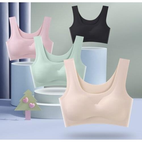 Large Size Bra Seamless Underwear Women Underwear Large Size Lace Bra Bra with Padded Vest Tops Sports Underwear Yoga Underwear