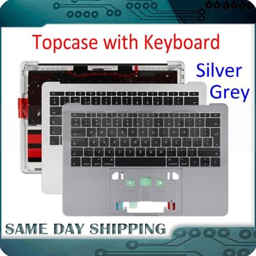 Silver Grey for Macbook Pro Retina 13" A1706 A1708 15" A1707 Topcase with Keyboard US UK French German Russian Spanish Danish