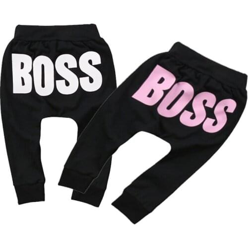 Baby Boys Girls Kids Harem Pants Toddler Kids Sweatpants Joggers Elastic Bottoms