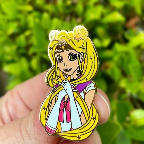 Sailor Moons Anime Princess Serenity Pin Enamel Brooch Girl Power Collectible Backpack Pins Lapel Badge Unique Gift