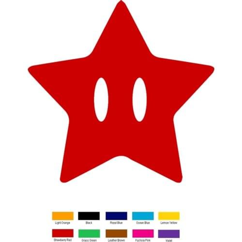 HotMeiNi 15cm x 15cm Mario Cart Star Car Sticker For Truck Window Bumper Auto SUV Door Laptop Kayak Vinyl Decal xin-203