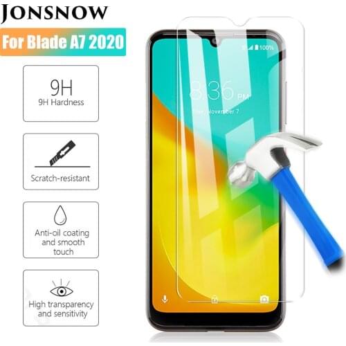JONSNOW Tempered Glass For ZTE Blade A7 2020 Fingerprint Version Screen Protector for ZTE Blade A7 2020 9H 2.5D Protective Film
