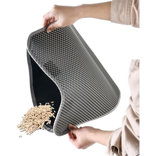 Pet Cat Litter Mat Double Layer Waterproof Litter Cat Bed Pads For Cats House Clean Super Light Easy To Carry Smooth Surface