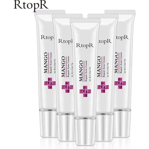 RtopR Acne Cream Mango Anti-acne oil control Face cream For Women And Man Repair Acne And Blackhead Spots Pore Shrinking Cream
