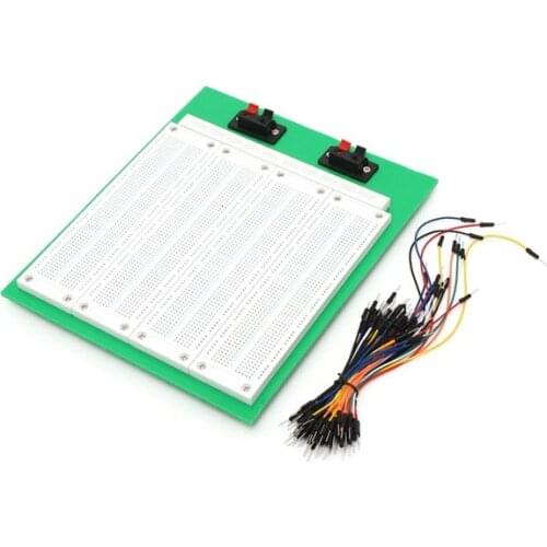 2860 Tie Points Solderless PCB Breadboard With Switch + 65Pcs Jumper Wire Cable