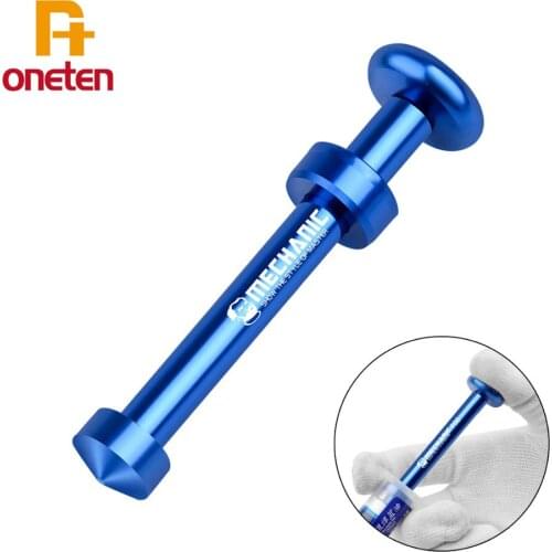 MECHANIC PO8 Aluminum Alloy Tube Piston Solder Paste Flux Booster Manual Syringe Plunger Dispenser Propulsion Tool Phone Repair