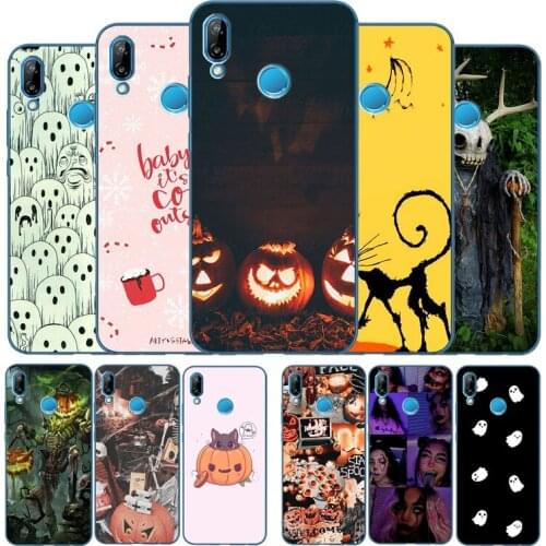 Halloween Soft Silicone Phone Case For Huawei P9 P10 P20 P30 P40 LITE P20 P30 P40 PRO P smart Y6 Y7 Y9 Prime nova 3i