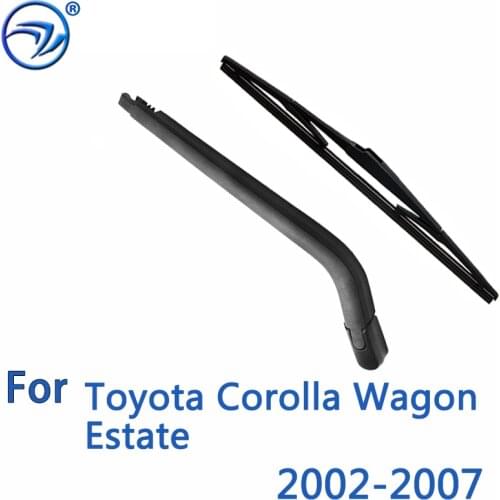 Wiper 14" Rear Wiper Blade & Arm Set Kit For Toyota Corolla Wagon Estate 2002 -2007 2003 2004 Windshield Windscreen Rear Window