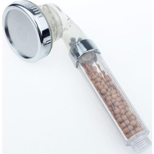 Shower Head With Filter Ball Water Softner Bathroom Accessories Hose Pressure Water Saving Shower SPA Household Showerhead 3 in1