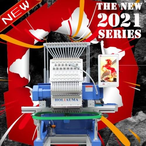 Tajima Type small computerized embroidery machine 15 needles high speed one head embroidery machine for cap/tshirt/flat/towel