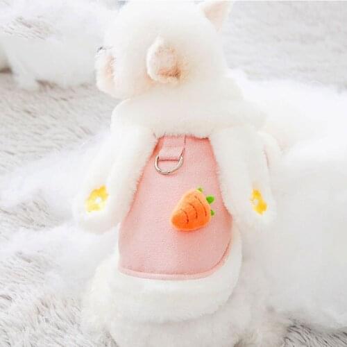 New style of dogs cotton padded clothes in autumn and winter, warm and warm two legged clothes for small and medium sized dogs