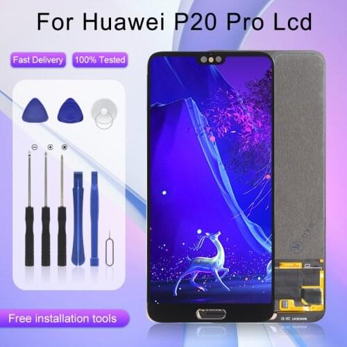 1PCS For Huawei P20 Pro Display Touch Panel Screen Digitizer Assembly P20 Pro Lcd Free Shipping With Frame