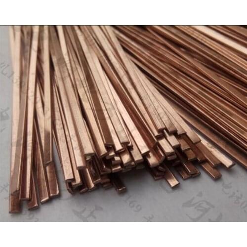 Flat electrode Phosphor copper welding rod for Refrigerator Air Conditioner Refrigeration accessories length:40CM NO.C1034