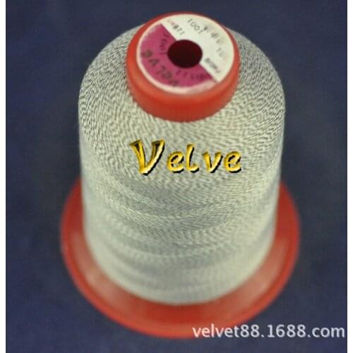 Metal fiber conductive sewing thread manufacturers supply gray 150D guide wire