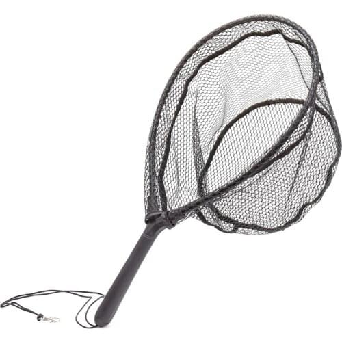 63cm Single Section Net Section Fishing Net Aluminum Alloy Rod Net with Anti-Lost Rope