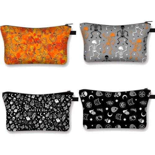 Halloween Loot Party Kids Pumpkin Trick Or Treat Makeup BagsCandy Bag Halloween Candy Storage Bags Portable Gift Mini Handbag