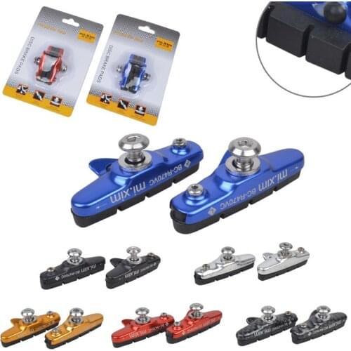 Road Bike C Brake V Brake Pad Aluminum Alloy Drawer Type Brake Pad Brake Pad Rubber Brake Parts Moutain Bike Brake