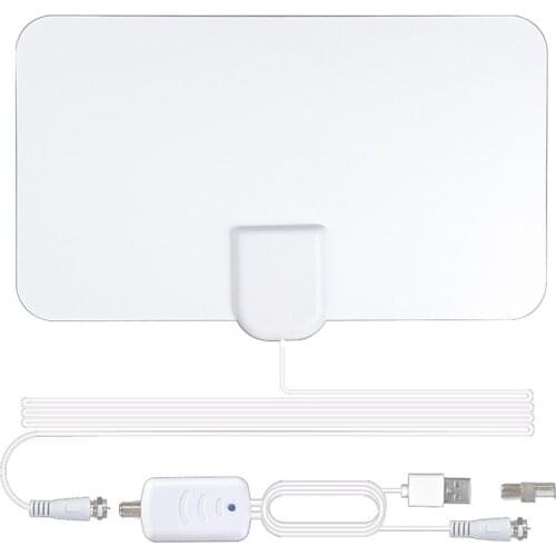 1080P High Gain HD TV DTV Box Digital TV Antenna EU Plug 900 Miles Booster Active Indoor Aerial HD Flat Design TV Receivers