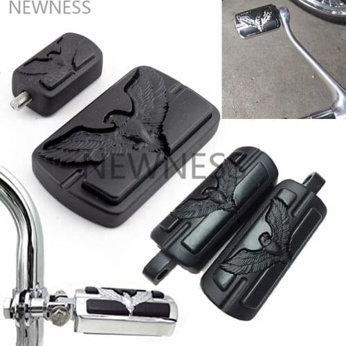 Bike Eagle Brake Pedal Cover Pad Footrest Footpegs Shifter Peg For Harley 883 1200 XL Softail Fat Boy Electra Glide Dyna Touring