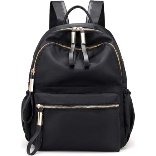 Black Capacity 2021 Bags Travel Backpack Casual Backpack Female Women Nylon Designer Durable Waterproof Purse Womens Shoulder