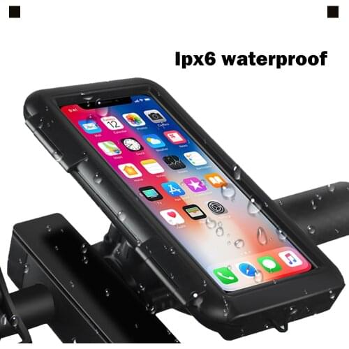 Waterproof MTB Road Bike Phone Holder Motorcycle Handlebar Bag Case Universal Ipx6 Full Waterproof Fit Under 6.5inch Phone