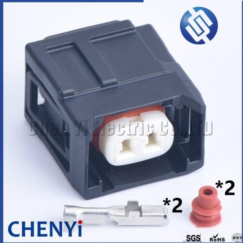 1 set 2 Pin female Toyota Hilux Revo GUN126 1GD 2.8L,Toyota Fortuner 2GD 2.4L Fuel Injector Nozzle Socket Connector 7120-9100-60