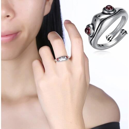 2021 Vintage Snake Clay Ring Frog Phoenix Opening Peacock Rings Carp Fish Animal Jewelry Wholesale Men Gift for Elegant Women