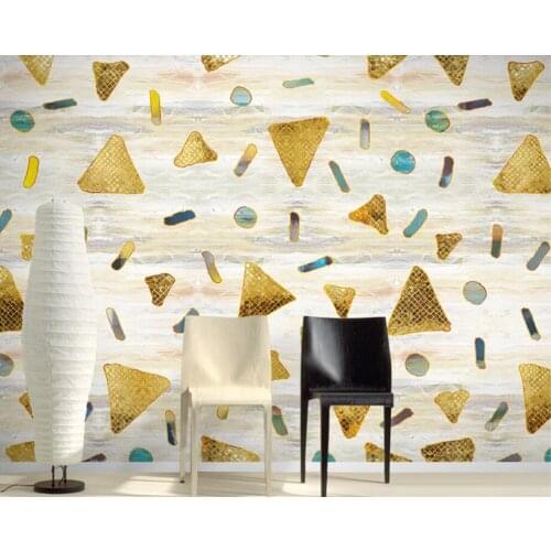 Modern minimalist geometric pattern 3d wallpaper papel de parede,living room kids'room sofa TV background kitchen custom murals