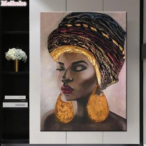 African girl diamond painting 3 d picture rhinestone embroidery diamond mosaic Portrait,5d cross stitch wall decor