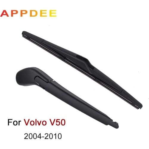 APPDEE Wiper 12" Rear Wiper Blade & Arm Set Kit For Volvo V50 2004-2012 Windshield Windscreen Rear Window