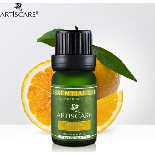 ARTISCARE Sweet Orange Pure Essential Oil 10ml Moisturize Skin Brightening Help Gastrointestinal Soften Skin Food Facial Beauty