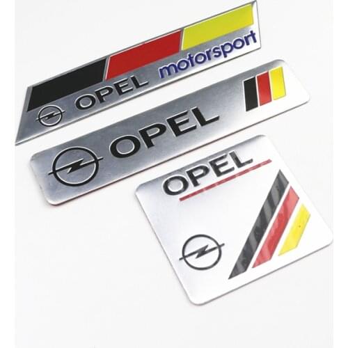 Car Decoration Stickers Logo 3D Aluminium Emblem Badge Decal For Opel Astra H G J Corsa Insignia Antara Meriva Zafira